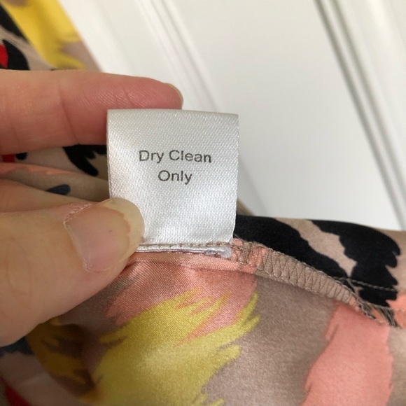 Parker Geometric Pattern Silk Dress Multicolor Abstract Artistic Pattern - Picture 8 of 8